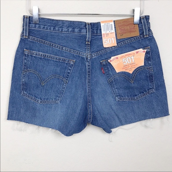 LEVI’S Distressed 501 Shorts - Picture 5 of 7